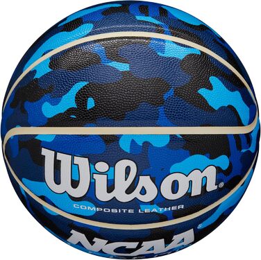 Баскетбольні м'ячі WILSON NCAA Legend - 74,9 см, 72,4 см, 69,8 см Синій камуфляж Розмір 7 - 29,5'