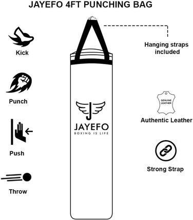 Груша боксерська Jayefo, без наповнення, 4 фути, для ММА, карате, муай-тай