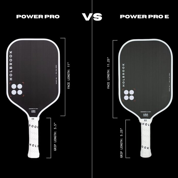 Професійна ракетка для піклболу Holbrook Pro Series Power Pro, USAPA сертифікована, для турнірів PPA