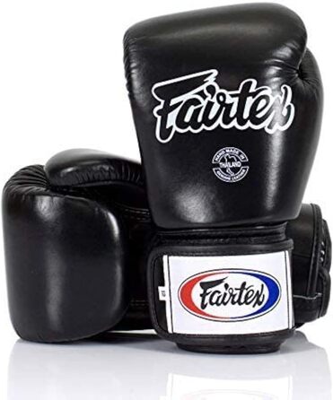 Боксерські рукавички Fairtex BGV1 Чорні Триколірні 14 унцій