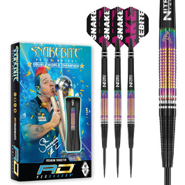 Професійний набір дротиків Red Dragon Peter Wright Snakebite World Champion Tapered SE з оперенням і стержнями