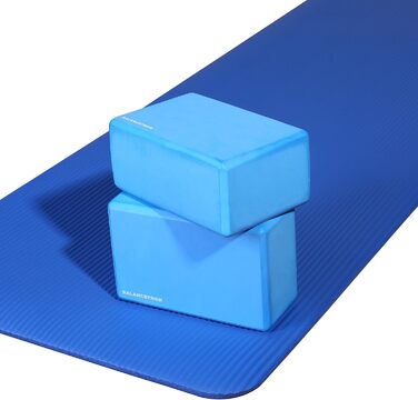 Набір 'BalanceFrom GoYoga з 2 блоків для йоги високої щільності, 9''x6''x4' кожен найновіша версія (синій)