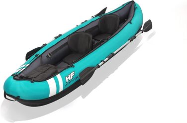 Набір надувних човнів Bestway Hydroforce Ventura Kayak на 2 особи з ручним насосом, веслом і сумкою для зберігання Двомісна байдарка 2021