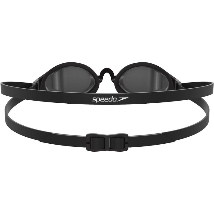 Окуляри для плавання Speedo Fastskin Speedsocket 2 із дзеркальними лінзами та силіконова шапочка для плавання, унісекс, чорна, універсальний розмір
