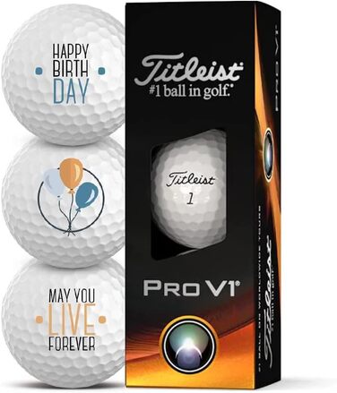 М'ячі для гольфу Titleist Pro V1 3 упаковки Ідея подарунка