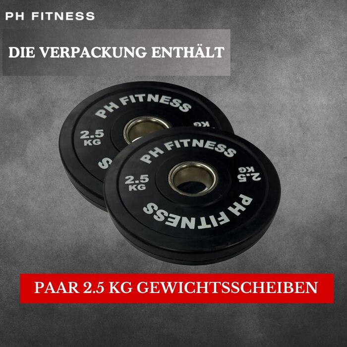 Пластини PH Fitness 2x2.5KG - 50 мм для силових тренувань