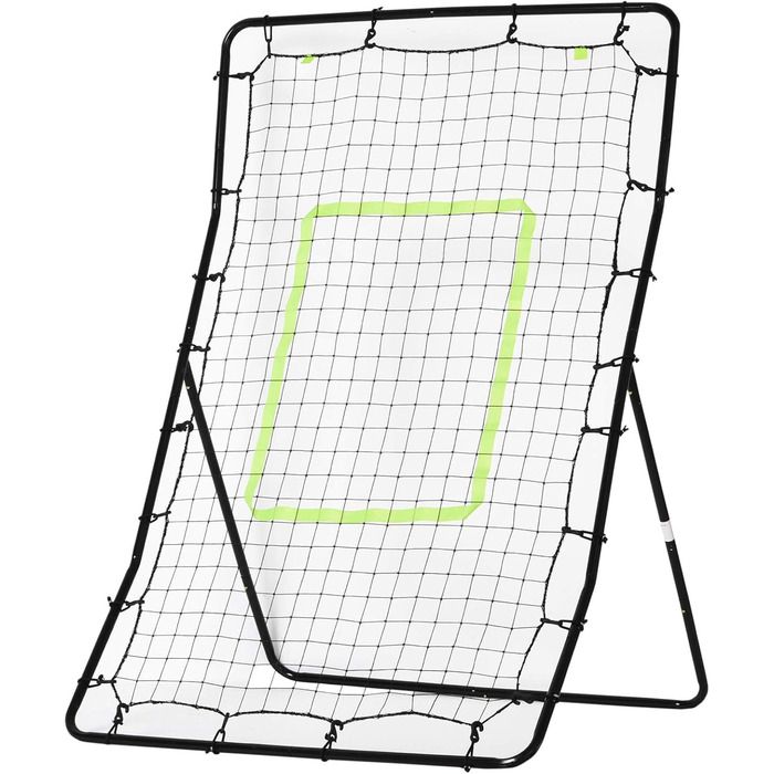 Відскік HOMCOM PitchBack, портативний, чорний (90x80x140 см)