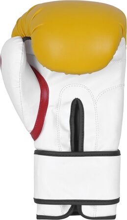 Боксерські рукавички DEFY Tiger 16oz для чоловіків та жінок, жовті, преміум-якість, для боксу, ММА, муай-тай, кікбоксингу, тренувань та спарингу