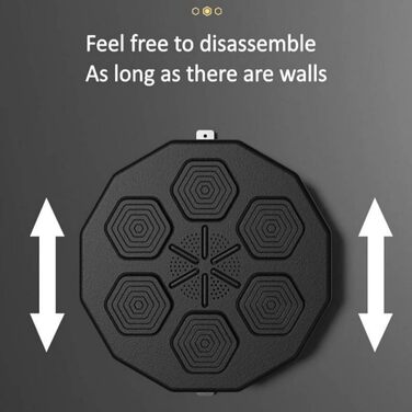 Музика Боксерський автомат, Боксерський автомат Бокс Спортивне тренування Настінне боксерське тренувальне обладнання Регульовані режими Боксерська стіна Жінки Чоловіки Боксерська груша Стіна для боксерських тренувань Втрата жиру Силові тренування