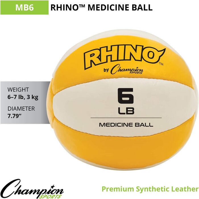 Медичний м'яч Champion Sports зі шкіри