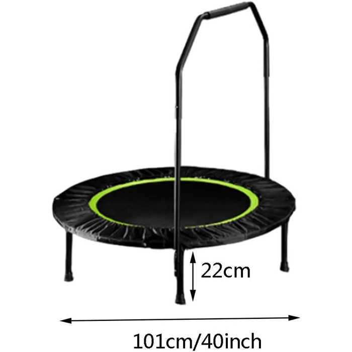 Складаний міні-батут Rebounder, вишибала для фітнесу, обладнання для домашнього тренажерного залу/кардіотренування для схуднення, 2 моделі батут у приміщенні Style2