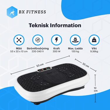 Вібраційна плита Powerplate для дому (біла), 3D