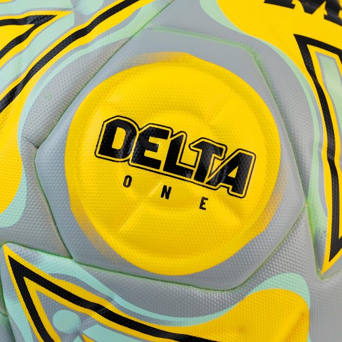Професійний футбольний м'яч Mitre Delta Max, розмір 5, унісекс, білий/помаранчевий/зелений/золотий, флуоресцентний жовтий