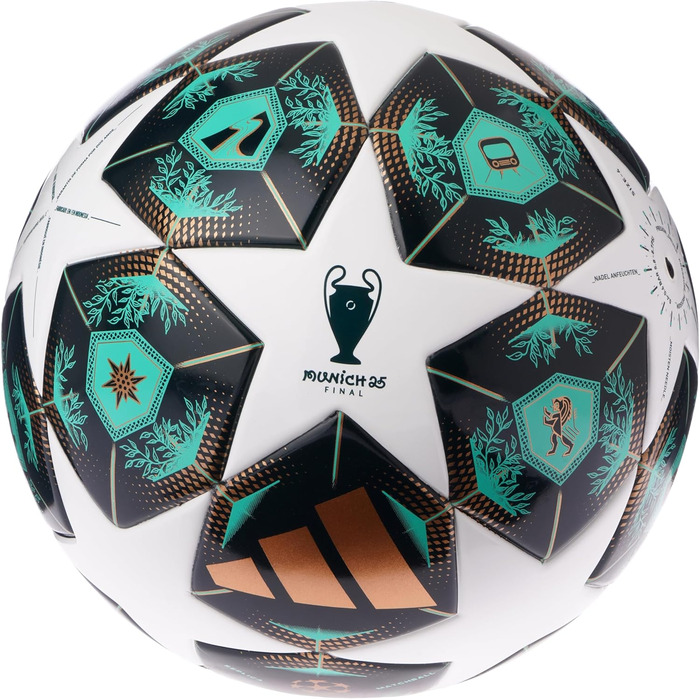 М'яч футбольний Adidas UEFA Champions League J350, зелений, розмір 4, унісекс