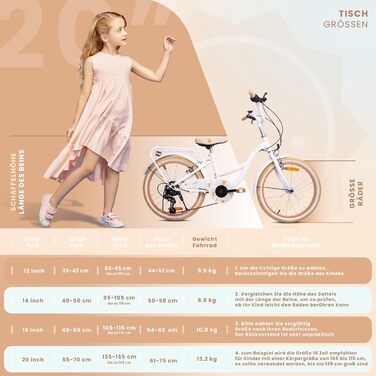 Велосипед Sun Baby Flower Bike 20, 6-шв. Shimano, для дівчинки 6-10 р.