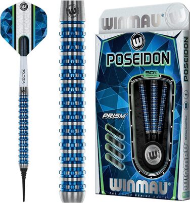 Набір дротиків WINMAU Poseidon сталевий наконечник 23г-25г з прольотами