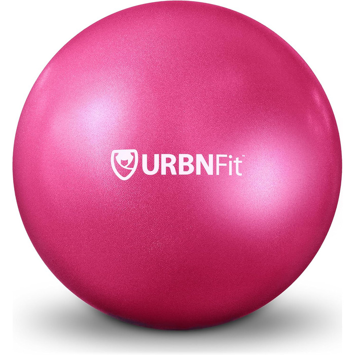 М'яч для пілатесу URBNFit 23 см - Міні м'яч з посібником рожевий