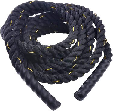 Тренувальна мотузка NENGGE Battle Rope Ø38/50 ММ, 9-15 м, з якорями