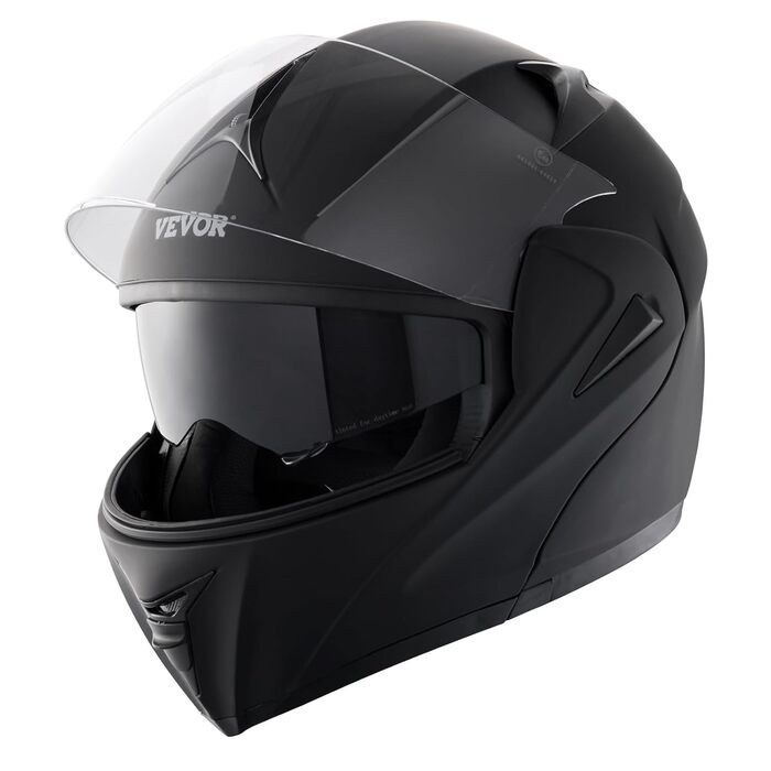 Мотошолом VEVOR без маски, розмір M (57-58 см), ABS-пластик, ECE, з Bluetooth-слотом та змінним склом, для підлітків і дорослих, мотокрос, комфортний