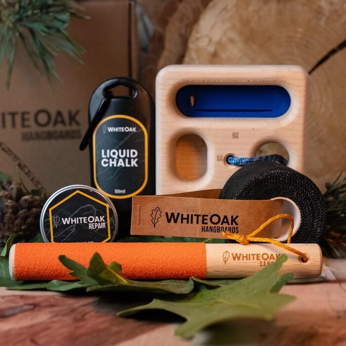 Набір аксесуарів для скелелазіння WhiteOak кишенькова дошка, крейда