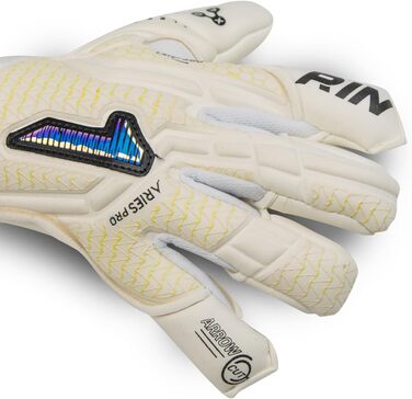 Воротарські рукавички Rinat Aries Nemesis Pro для дорослих, білі, розмір 7