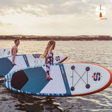 Надувна SUP-дошка SIMPLE PADDLE L 11' (335x81x15 см) комплект: весло, лиш, подвійна помпа, сумка