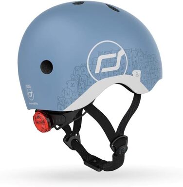 Дитячий унісекс велосипедний шолом Scoot&Ride XXS, відбивний, сталь, розмір S