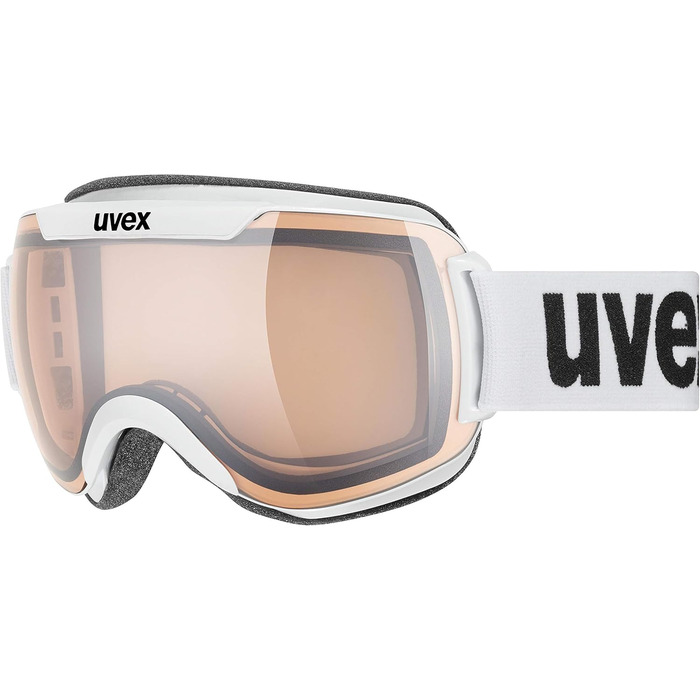 Гірськолижні окуляри Uvex Unisex Downhill 2000 V () One size білий/сріблясто-прозорий