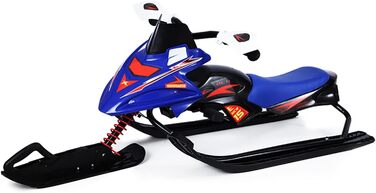 Санки Snow Racer, з кермом, для 2 дітей, червоний/синій, 120/124 см