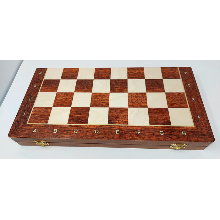 Набір ChessEbook 3-в-1 Шахи/Шашки/Нарди - Дерев'яна дошка 40x40 см