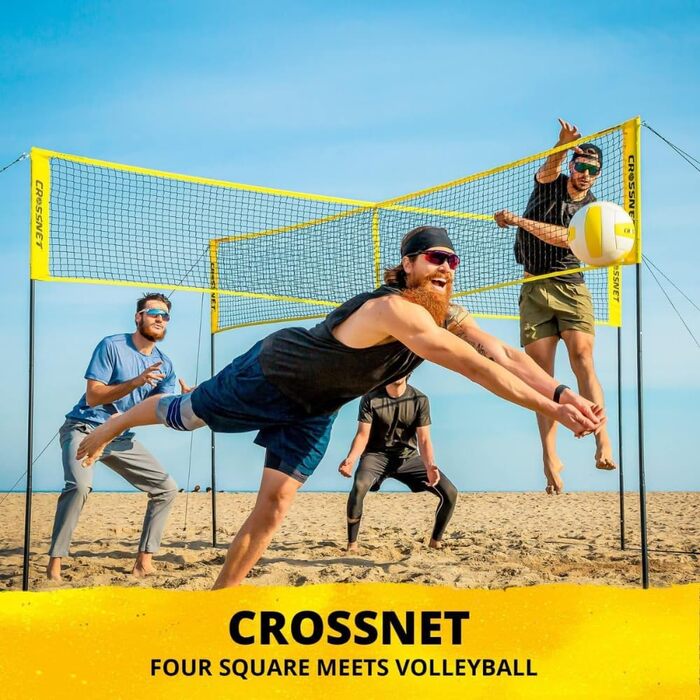 Волейбольний набір CROSSNET Four Square з рюкзаком і м'ячем