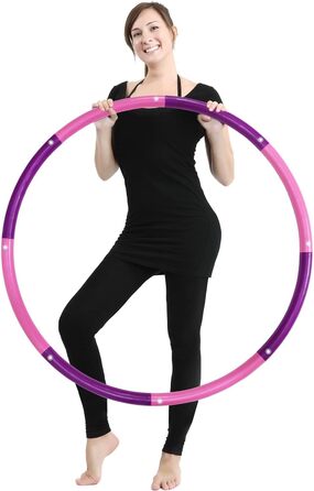 Hoola Hoop для дорослих, 8 шт, 100 см, фітнес обладнання Home