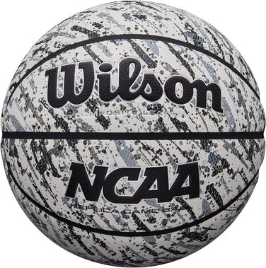 Репліка баскетбольних м'ячів Wilson NCAA 74,9 см і 72,4 см (розмір 17,8 - 74,9 см, розмір 7 - 29,5 дюйма, чорний/білий)