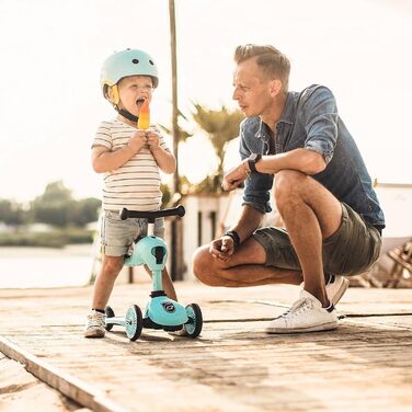 Дитячий шолом Scoot and Ride з регульованими ремінцями, матовим покриттям, розмір XXS, LED-ліхтарем і флісовою підкладкою