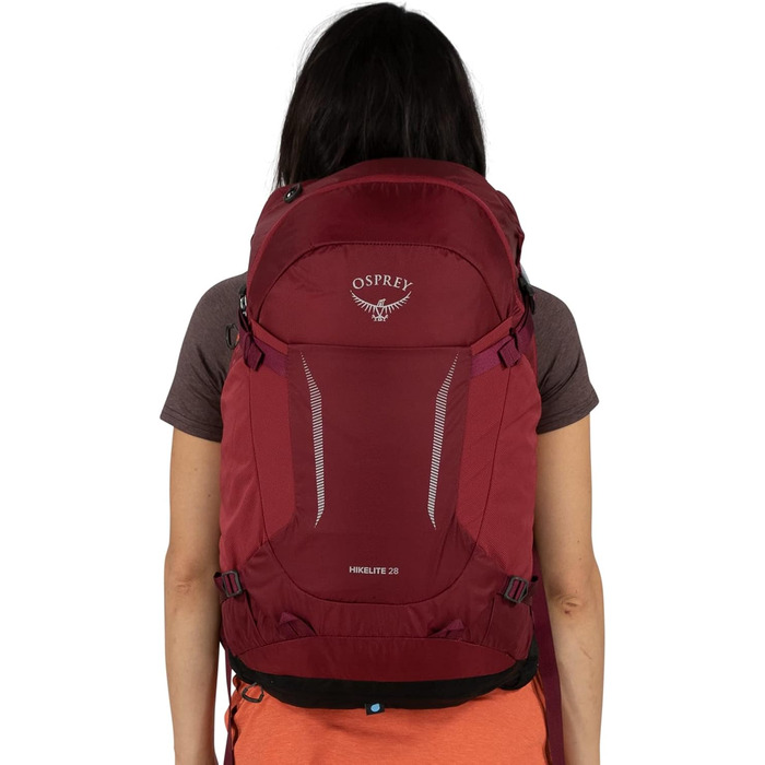 Рюкзак Osprey Hikelite 28 л Sangria Red S-M для туризму