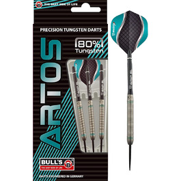 Дартсет Artos Steel Dart 80% вольфрам, 3 шт., м'ята/червоний/мідь, професійний