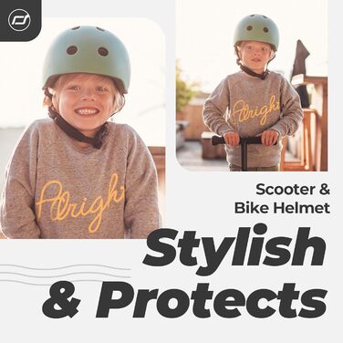 Дитячий шолом Scoot and Ride з регульованими ремінцями, матовим покриттям, розміри S/M, LED-ліхтарем і м’якою флісовою підкладкою для безпеки