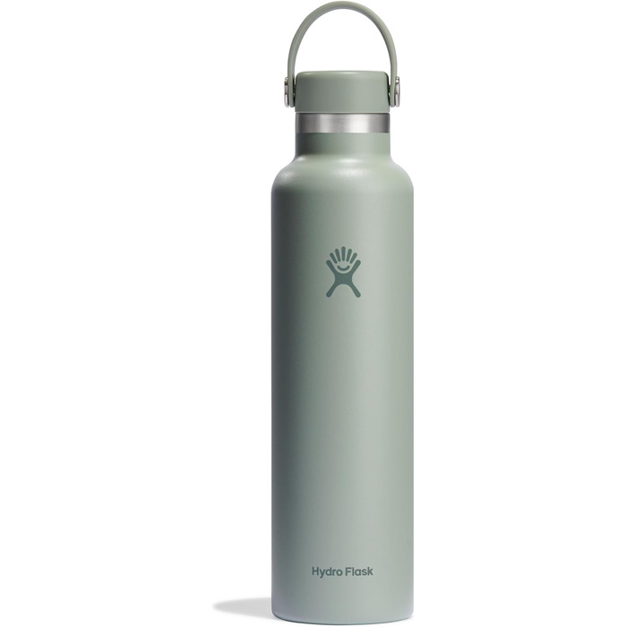 Гідрофляга HYDRO FLASK 709 мл (24oz), стандартне горлечко, ізольована пляшка з нержавіючої сталі, спортивна термобутилка з герметичною кришкою та ремінцем, для води, підходить для посудомийної машини, колір Agave
