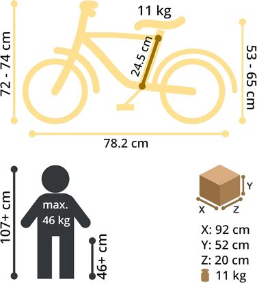 MTB Алюмінієвий V-Brake 4-5 років Синій/Зелений, 16