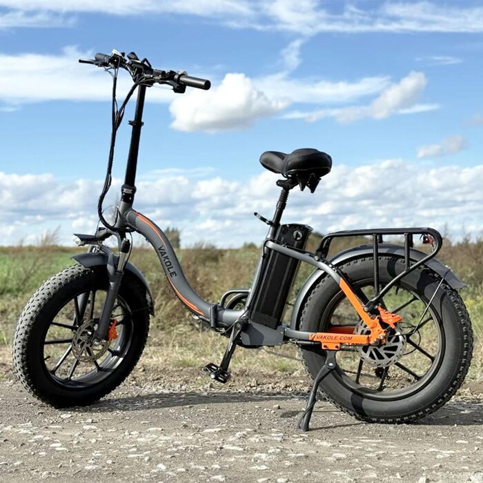 Електровелосипед  VAKOLE E-Bike 960Wh 48V, шина 20x4.0, кошик, додаток