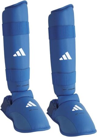 Захист гомілки та стопи Adidas WKF для карате, знімна устілка, XL, синій