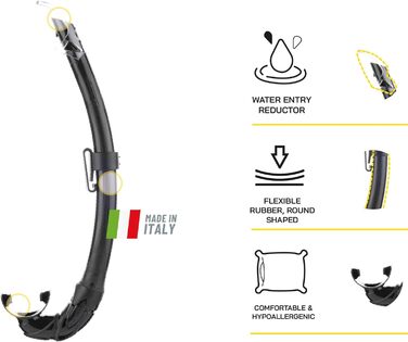 Маска для підводного плавання Onda або Набір трубок Onda Mask і Snorkel Mexico, один розмір, дорослий унісекс чорно-чорний набір трубок одномісний