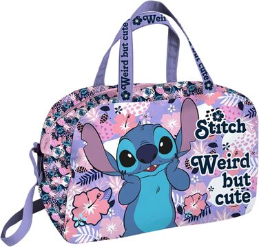 Спортивна сумка Disney Stitch для дівчаток, квітковий дизайн, дитяча спортивна сумка, сумка для багажу, аксесуари для зшивання подарунок для дівчаток і підлітків