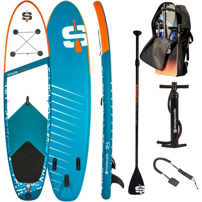 Надувна SUP-дошка SIMPLE PADDLE L 11' (335x81x15 см) комплект: весло, лиш, подвійна помпа, сумка