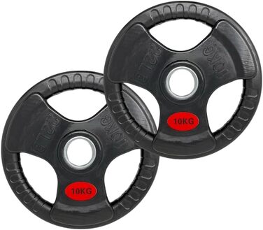 Набір пластин PH Fitness Olympic Rubber Tri Grip 2x10KG для дому