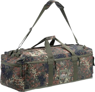 Сумка Backferry 80L мілітарі з лямками (Flecktarn Camo)