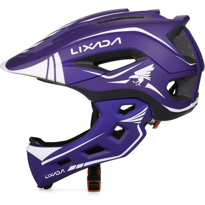 Шолом Lixada Fullface 2-в-1 з підборіддям, 52-58см, унісекс