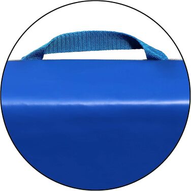 Гімнастичний мат ALPIDEX 200x125x8 см, нековзний, шкіряні кути, м'який