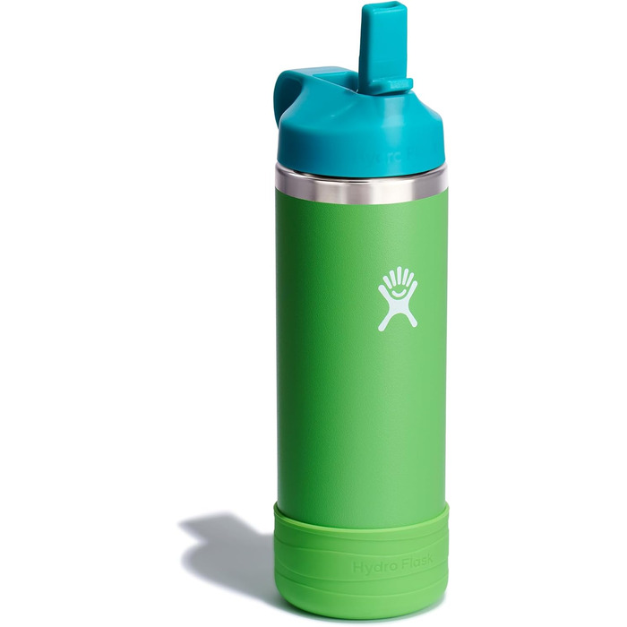 Термобутилка Hydro Flask 510 г з дитячою соломинкою і чохлом, широка горловина