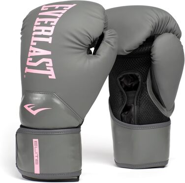 Жіночі боксерські рукавички Everlast Elite Prostyle 8oz, сірі/рожеві